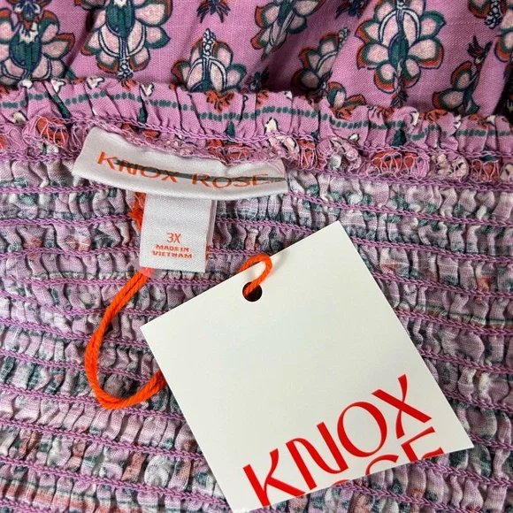 Knox Rose Pink Floral Sleeveless A-Line Dress - Picture 5 of 8